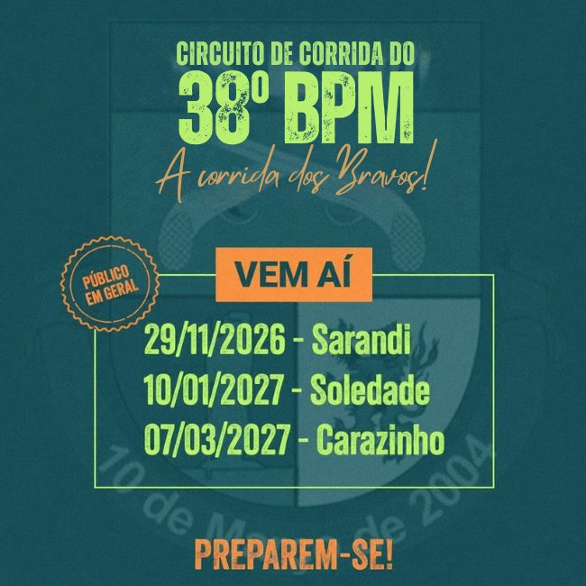 Circuito de corrida do 38º bpm